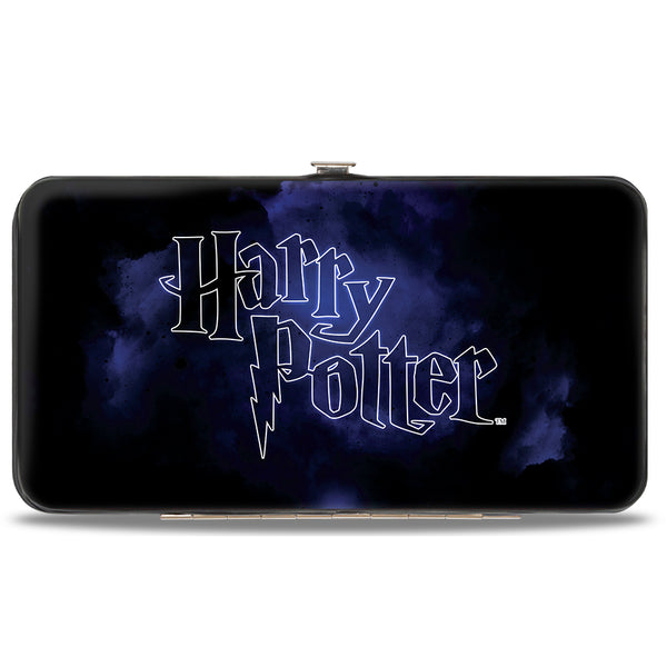 Buckle Down Hinged Wallet - Harry Potter HEDWIG Wings Pose + HARRY POTTER Black Purples White