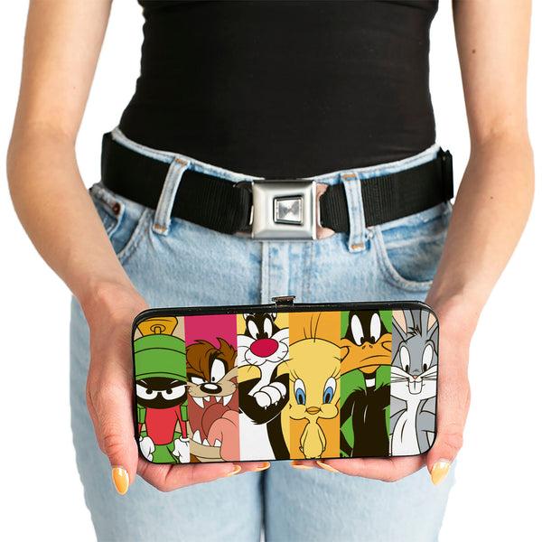 Buckle Down Hinged Wallet - Looney Tunes 6-Classic Character Blocks Multi Color