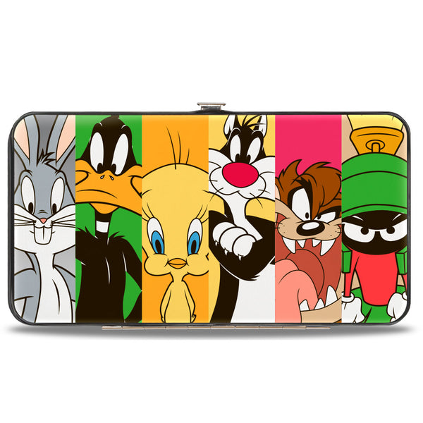 buckle down Hinged Wallet - Looney Tunes 6-Classic Character Blocks Multi Color