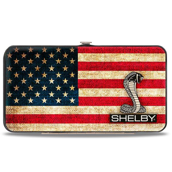 Buckle Down Hinged Wallet - SHELBY Tiffany Box Americana Black White