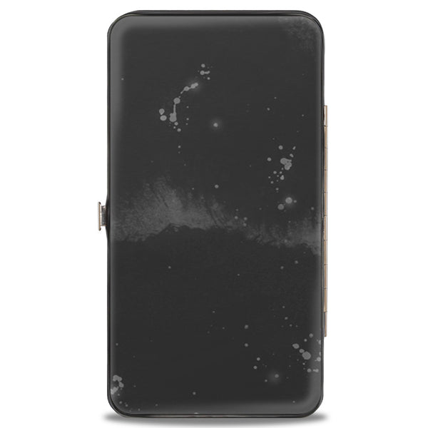 Buckle Down Hinged Wallet - Wonder Woman 75th Anniversary Comic Book Cover Standing Pose Grays Full Color