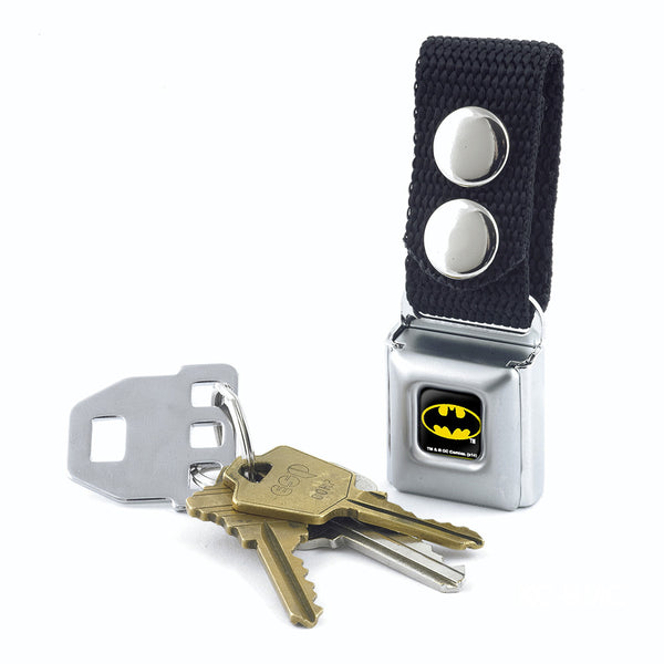 Buckle Down Keychain - Batman Full Color Black Yellow