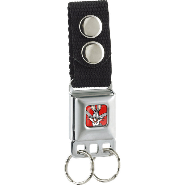 buckle down Keychain - Bugs Bunny Face Full Color Red