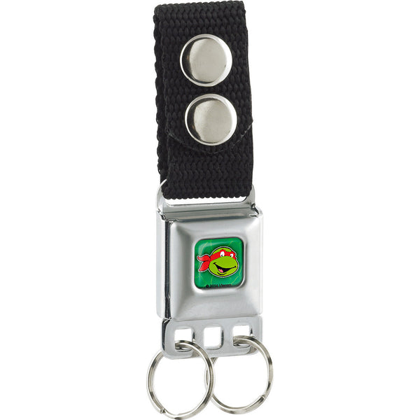 buckle down Keychain - Classic Teenage Mutant Ninja Turtles Raphael Face Turtle Shell Full Color Green