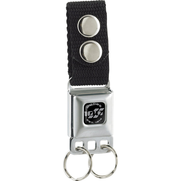 buckle down Keychain - Dodge 100th Anniversary Logo - Black