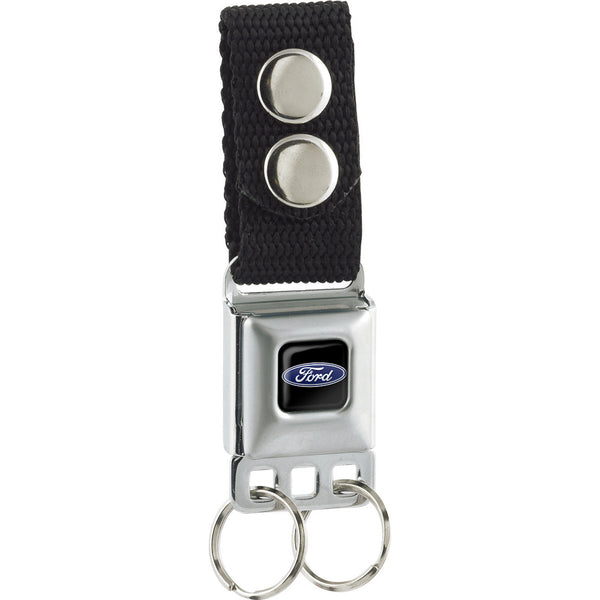 buckle down Keychain - Ford Oval Logo Full Color Black Blue - Black buckle down Keychain - Ford Oval Logo Full Color Black Blue - Black