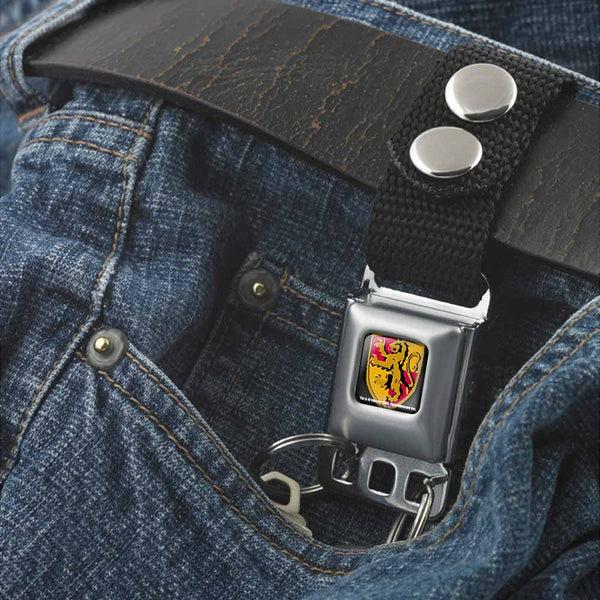 Buckle Down Keychain - Gryffindor Crest CLOSE-UP Full Color