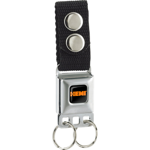buckle down Keychain - HEMI 426 Logo Full Color Black Orange