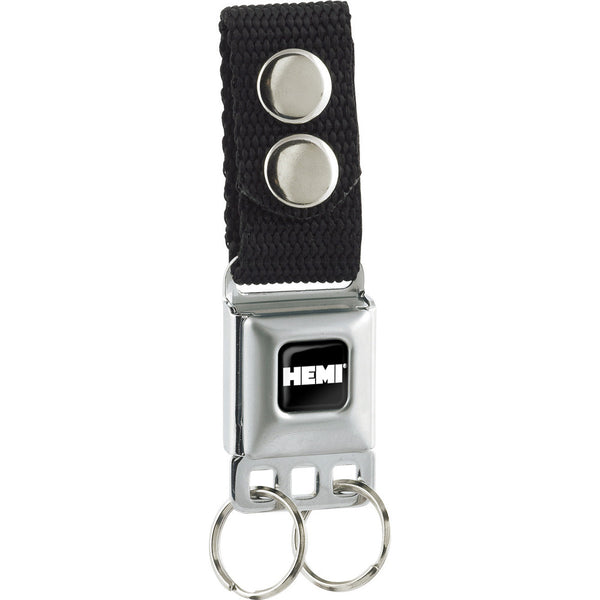 buckle down Keychain - HEMI Bold Full Color Black White