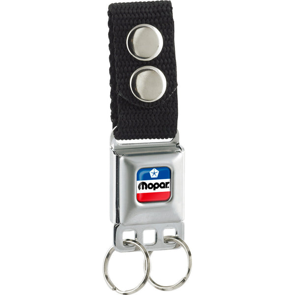 buckle down Keychain - MOPAR Chrysler Logo Full Color White Blue Red Black