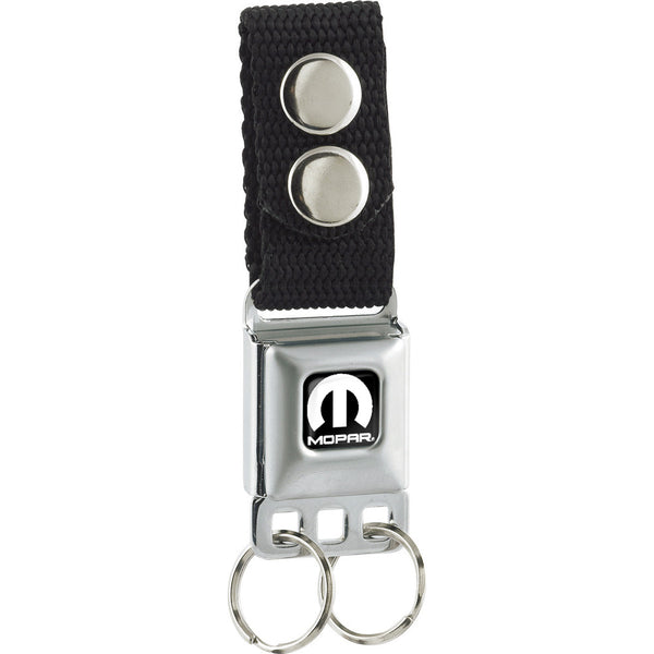 buckle down Keychain - MOPAR Logo Full Color Black White