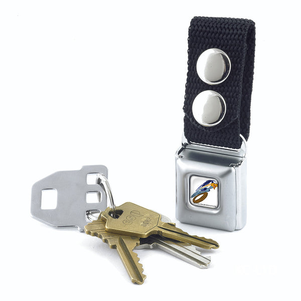 Buckle Down Keychain - Road Runner Action Full Color White