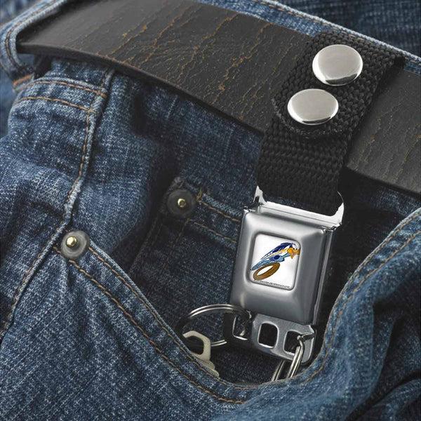 Buckle Down Keychain - Road Runner Action Full Color White