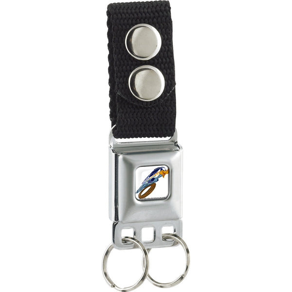 buckle down Keychain - Road Runner Action Full Color White