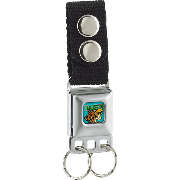 buckle down Keychain - Scooby & Shaggy BAKED Full Color Turquoise Green