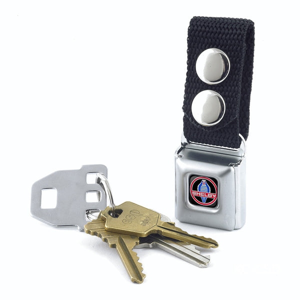 Buckle Down Keychain - SHELBY Cobra Full Color Black Gray Red Blue