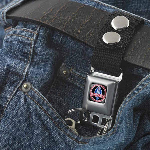 Buckle Down Keychain - SHELBY Cobra Full Color Black Gray Red Blue