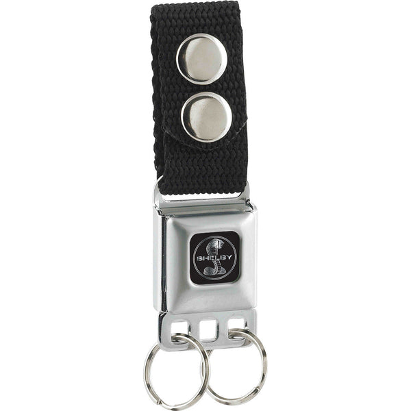 buckle down Keychain - SHELBY Tiffany Split Full Color Black White