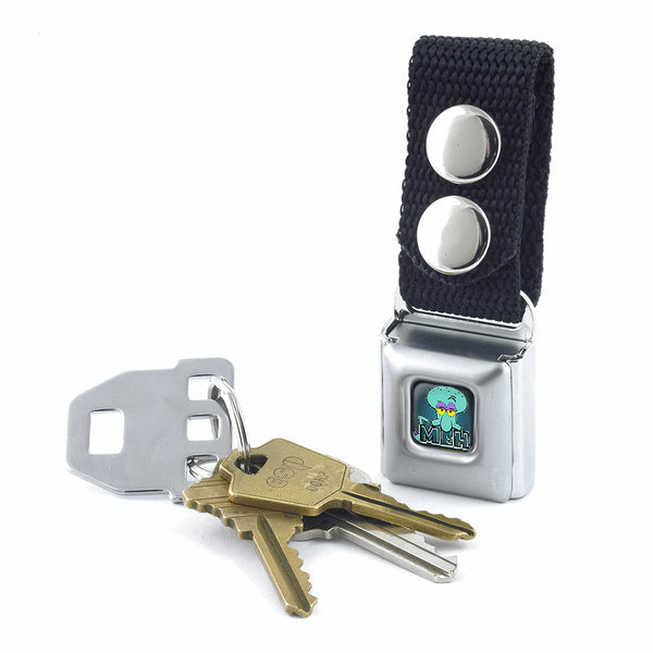 Buckle Down Keychain - Squidward Tentacles Pose MEH. Full Color Blues