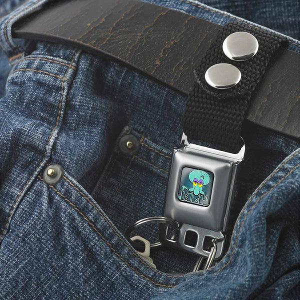Buckle Down Keychain - Squidward Tentacles Pose MEH. Full Color Blues