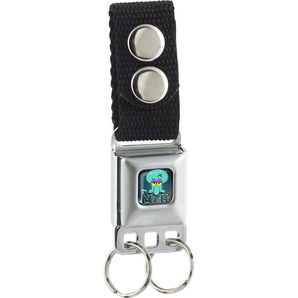 buckle down Keychain - Squidward Tentacles Pose MEH. Full Color Blues