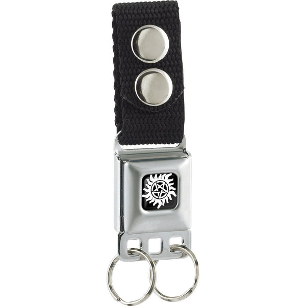 buckle down Keychain - Winchester Pentagram Black White