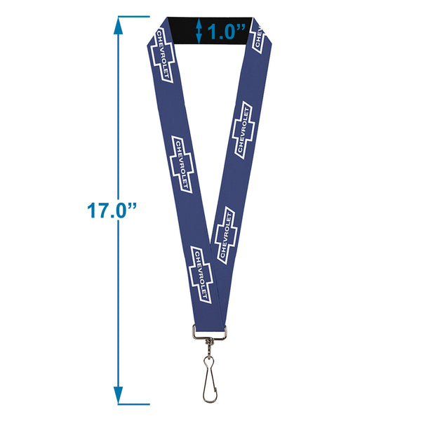 Buckle Down Lanyard - 1.0" - 1965 CHEVROLET Bowtie Blue White