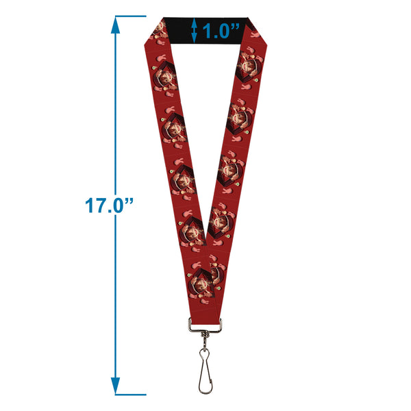 Buckle Down Lanyard - 1.0" - After-School Hanako-Kun Hanako Pose With Mokke And Title Logo Red