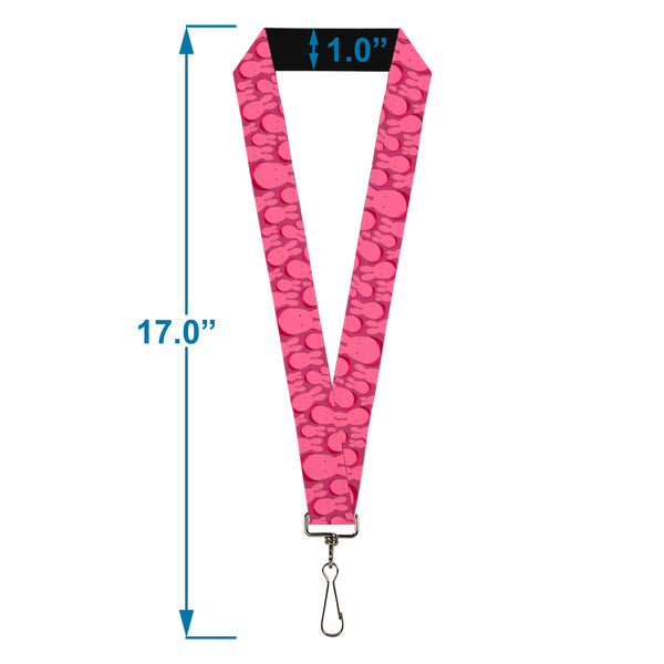 Buckle Down Lanyard - 1.0" - After-School Hanako-Kun Mokke Scattered Pink