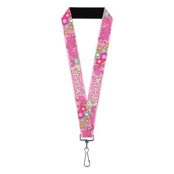 buckle down Lanyard - 1.0" - BARBIE LIVING THE DREAM LIFE Icons Collage Pinks