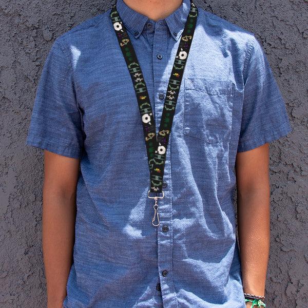 Buckle Down Lanyard - 1.0" - CHEECH & CHONG Paraphernalia Title Logo Black