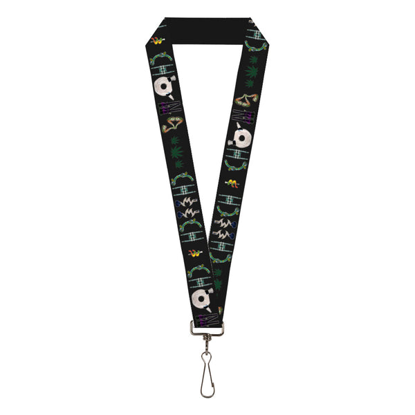 buckle down Lanyard - 1.0" - CHEECH & CHONG Paraphernalia Title Logo Black