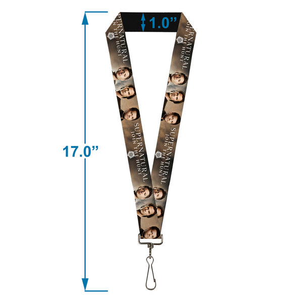 Buckle Down Lanyard - 1.0" - Dean Sam & Castiel SUPERNATURAL JOIN THE HUNT