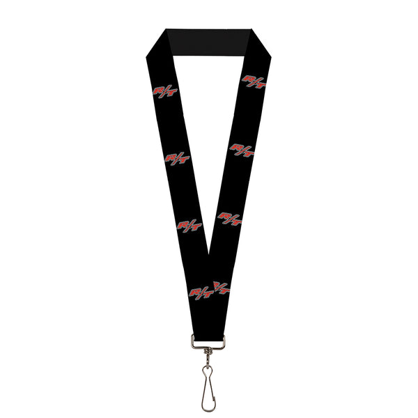 buckle down Lanyard - 1.0" - Dodge Challenger R T Emblem Repeat Black White Red