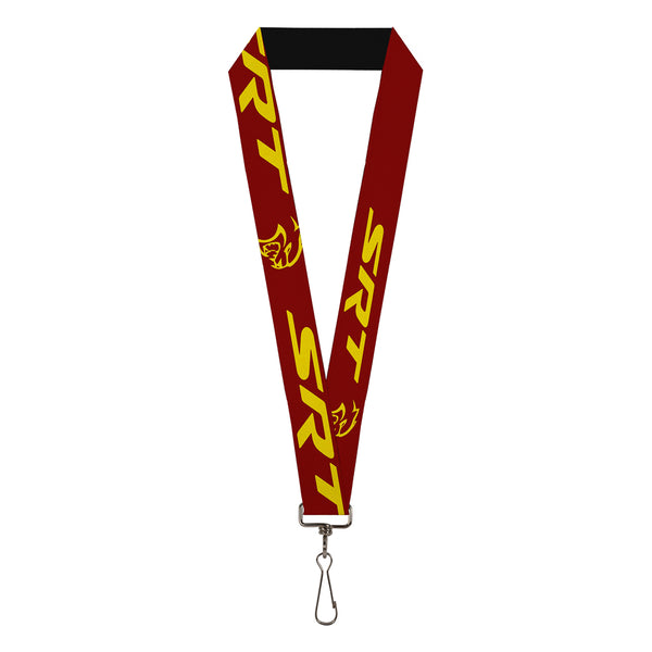 buckle down Lanyard - 1.0" - Dodge SRT Hellcat Logo Burgundy Yellow