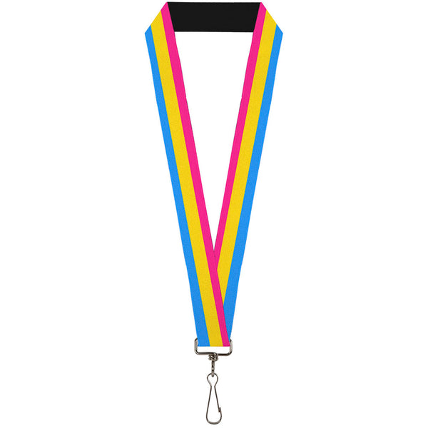 buckle down Lanyard - 1.0" - Flag Pansexual Pink Yellow Blue