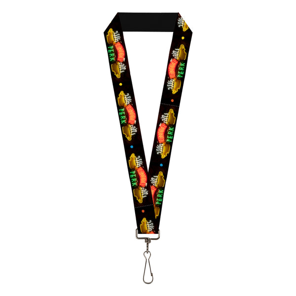 buckle down Lanyard - 1.0" - Friends CENTRAL PERK Neon Sign