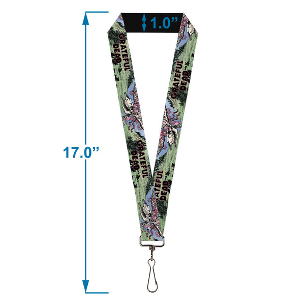 Buckle Down Lanyard - 1.0" - Grateful Dead Dave's Picks Volume Nine Montana Cover Art