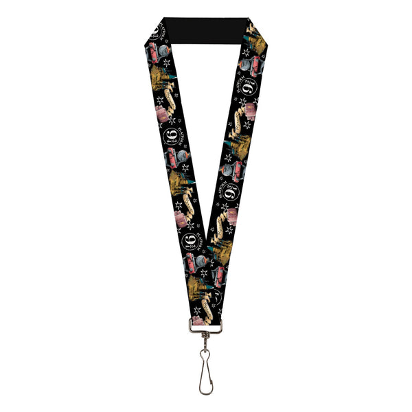 buckle down Lanyard - 1.0" - Harry Potter PLATFORM 9 3 4 Collage Black White