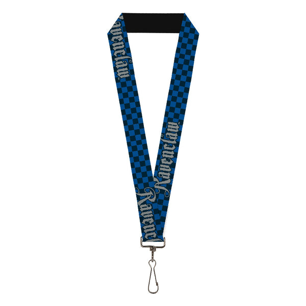 buckle down Lanyard - 1.0" - Harry Potter RAVENCLAW Checker Blues Grays