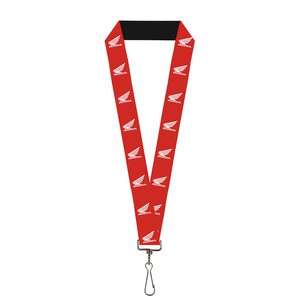 buckle down Lanyard - 1.0" - HONDA Motorcycle Logo Red White