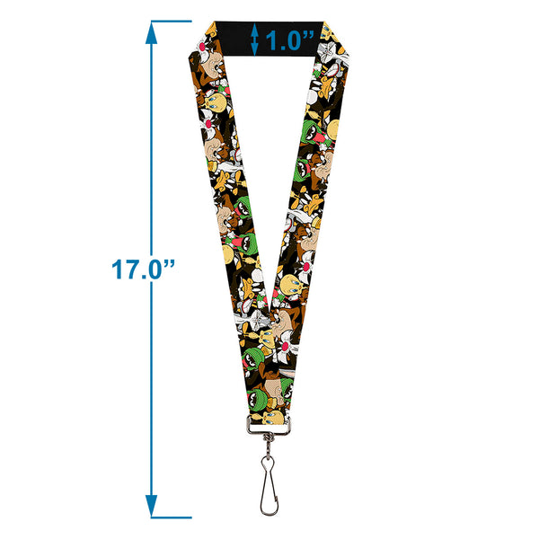Buckle Down Lanyard - 1.0" - Looney Tunes 6-Character Stacked Collage4