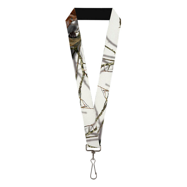 buckle down Lanyard - 1.0" - Mossy Oak Country Roots Snowdrift Camo White