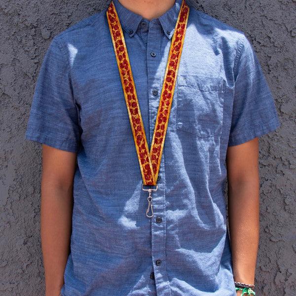 Buckle Down Lanyard - 1.0" - Pepperoni Pizza W Crust Vivid