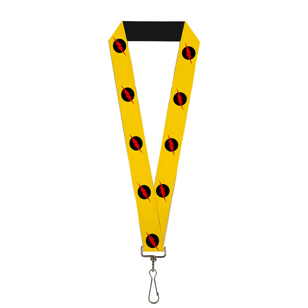 buckle down Lanyard - 1.0" - Reverse Flash Logo Golden Yellow Black Red