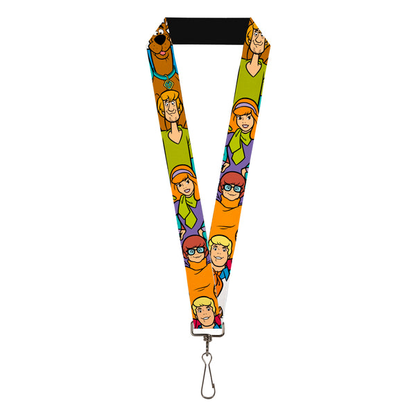buckle down Lanyard - 1.0" - Scooby Doo 5-Character Poses Stack