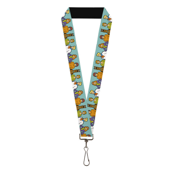 buckle down Lanyard - 1.0" - Scooby Doo Character Line Up Blue