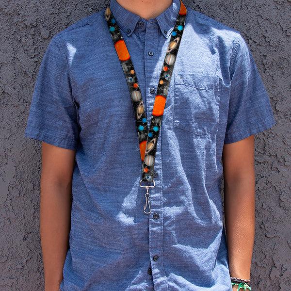 Buckle Down Lanyard - 1.0" - Solar System Sun Planets Stars