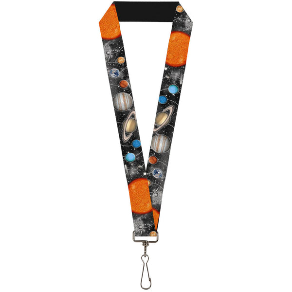 buckle down Lanyard - 1.0" - Solar System Sun Planets Stars