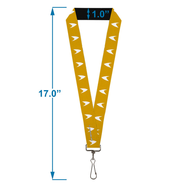 Buckle Down Lanyard - 1.0" - Star Trek Starfleet Insignia Golden Yellow/White